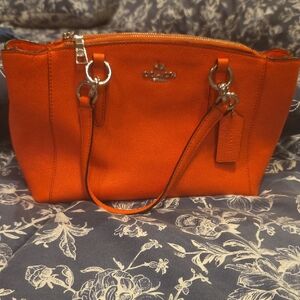 Coach Vibrant Orange Shoulder Bag